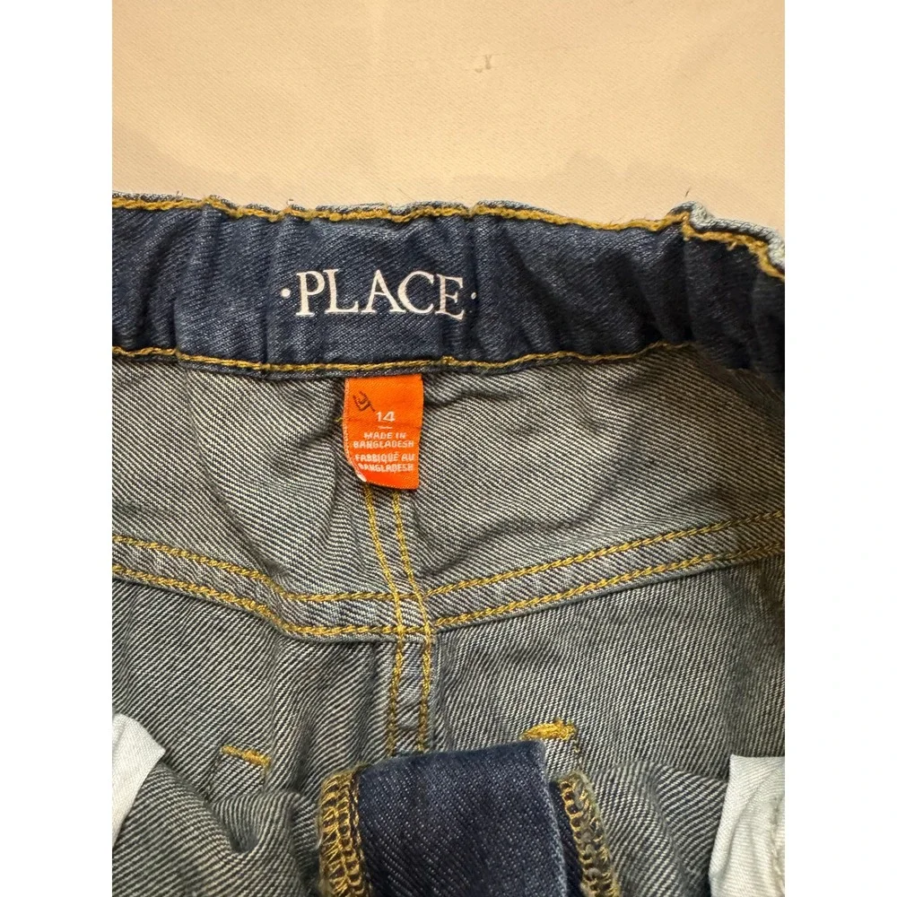 The Children's Place Denim Shorts Kids Size 14 Dark Blue Casual‎ Stretch